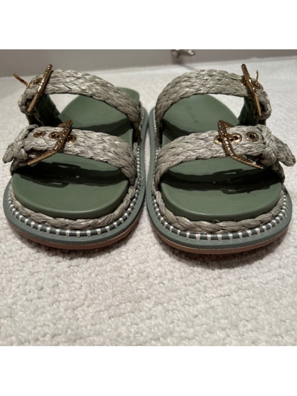 Ulla Johnson Kiera Raffia Slide sandals - Picture 3 of 9